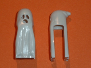 10173 - Minifigure, Headgear Head Cover, Ghost Shroud with Open Mouth