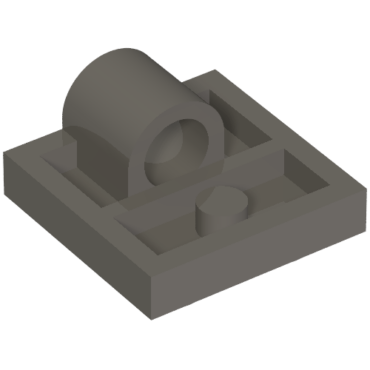 10247 - Plate, Modified 2 x 2 with Pin Hole - Full Cross Support Underneath