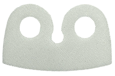 102509 - Minifigure Cape Cloth, High Rounded Narrow Collar, Rounded Sides - Traditional Starched Fabric