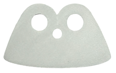 103827 - Minifigure Cape Cloth, High Rounded Wide Collar, Full Circle Neck Cut