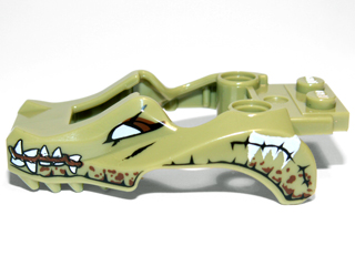 11112pb02 - Flywheel Fairing Crocodile Shape with Reddish Brown and White Crocodile Pattern