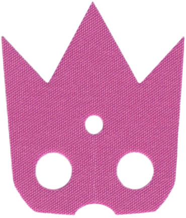 113921 - Minifigure Cape Cloth, Pointed Collar with 3 Points - Traditional Starched Fabric