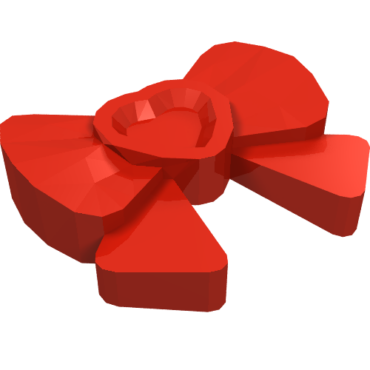 11618 - Friends Accessories Hair Decoration, Bow with Heart, Long Ribbon, and Small Pin