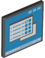 15210pb085 - Road Sign 2 x 2 Square with Open O Clip with 2 Open Windows on Computer Screen Pattern