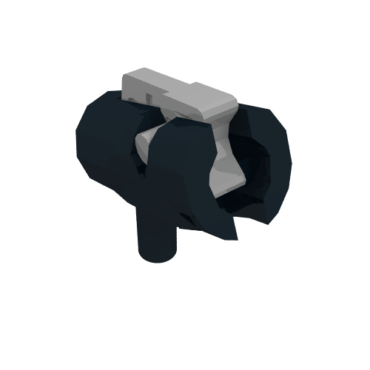 15391c01 - Minifigure, Weapon Gun, Mini Blaster / Shooter with Dark Bluish Gray Trigger (15391 / 15392)