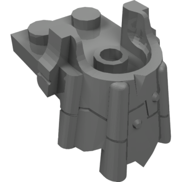 15440 - Plate, Modified 2 x 2 with Curved Minifigure Head Holder
