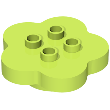 15515 - Duplo, Brick Round 4 x 4 Flat Top Scalloped with 2 x 2 Studs