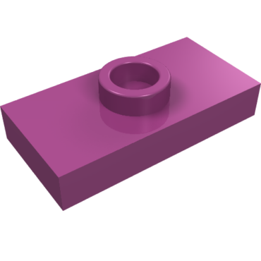 15573 - Plate, Modified 1 x 2 with 1 Stud with Groove and Bottom Stud Holder (Jumper)