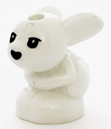 18852pb01 - Bunny / Rabbit, Friends, Baby, Sitting with Black Eyes and Nose Pattern (Chili / Mini / Minu)