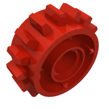 18946 - Technic, Gear 16 Tooth with Clutch on Both Sides