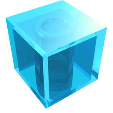 19729 - Minifigure, Head, Modified Cube, Plain