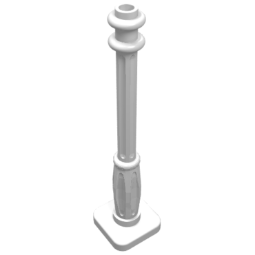 2039 - Support 2 x 2 x 7 Lamp Post, 6 Base Flutes