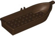 21301 - Boat, 14 x 5 x 2 with Oarlocks without Hollow Inside Studs