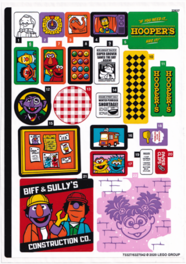 21324stk01 - Sticker Sheet for Set 21324 - (73327/6327542)