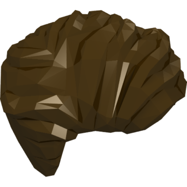 23186 - Minifigure, Hair Swept Left Tousled with Slight Widow's Peak and Short Sideburns