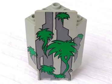 2345pb01 - Panel 3 x 3 x 6 Corner Wall with Green Vines Pattern