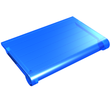 2348b - Glass for Hinge Car Roof 4 x 4 Sunroof with Ridges