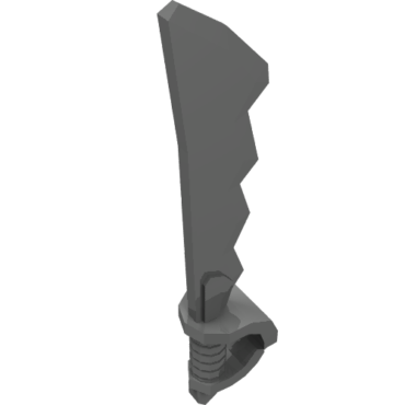 23984 - Minifigure, Weapon Sword, Cutlass Serrated with Skull Hand Guard