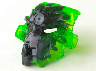 24164pb01 - Bionicle Mask Umarak with Marbled Trans-Bright Green Pattern