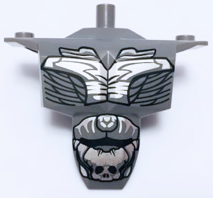 24301pb05 - Large Figure Torso Armor Shoulder Studs with Steppenwolf Pattern