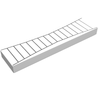 2431p12 - Tile 1 x 4 with Radar Pattern