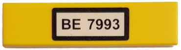 2431pb0085 - Tile 1 x 4 with 'BE 7993' Pattern (Sticker) - Set 7993