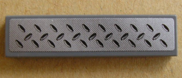 2431pb0125 - Tile 1 x 4 with Tread Plate Pattern (Sticker) - Set 8134