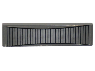 2431pb0137 - Tile 1 x 4 with Radar on Dark Bluish Gray Background Pattern (Sticker) - Set 7899