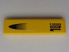 2431pb0143R - Tile 1 x 4 with 'Kyoto Oxide' and Intake Pattern Model Right Side (Sticker) - Set 8666