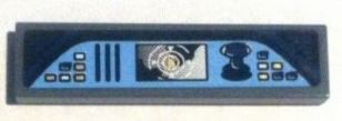 2431pb0250 - Tile 1 x 4 with Control Panel Pattern (Sticker) - Set 6869