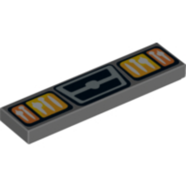 2431pb0333 - Tile 1 x 4 with Headlights and Grille Pattern