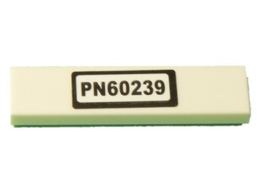 2431pb0622 - Tile 1 x 4 with 'PN60239' Pattern (Sticker) - Set 60239