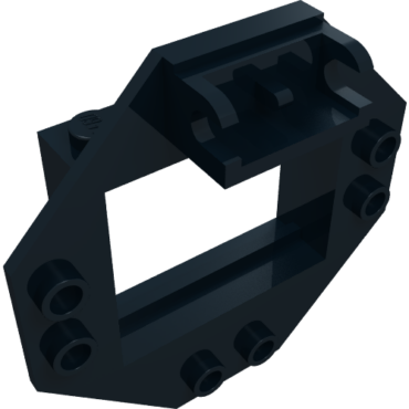 2443 - Hinge Window Frame 1 x 4 x 3 with Octagonal Panel