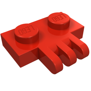 2452 - Hinge Plate 1 x 2 with 3 Fingers on Side