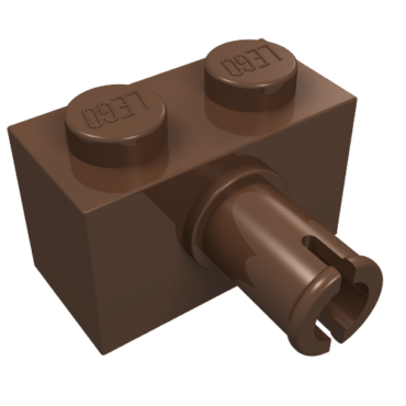 2458 - Brick, Modified 1 x 2 with Pin
