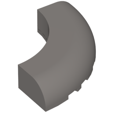 24599 - Brick, Round Corner 5 x 5 x 1 without Studs