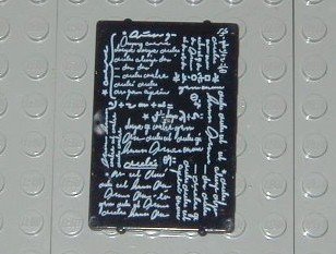 2494px1 - Glass for Window 1 x 4 x 5 with Classroom Blackboard Pattern