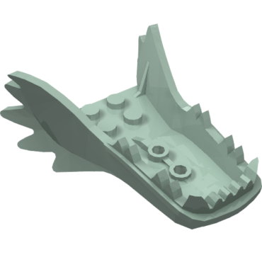 25380 - Dragon Head (Ninjago) Jaw Lower with Frills and Sharp Teeth