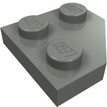 26601 - Wedge, Plate 2 x 2 Cut Corner