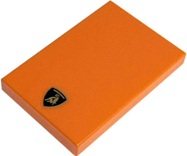 26603pb544 - Tile 2 x 3 with Lamborghini Logo Pattern