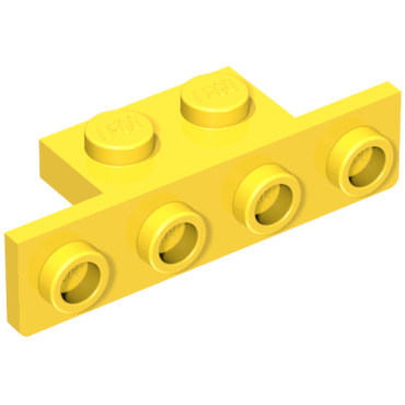 28802 - Bracket 1 x 2 - 1 x 4 with Two Rounded Corners at the Bottom