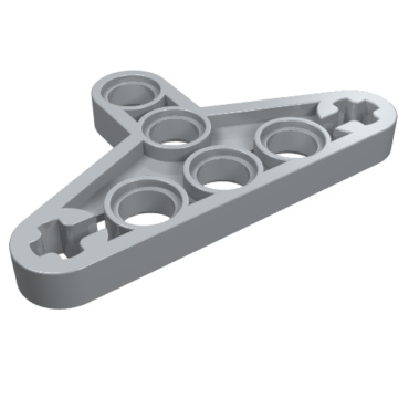 2905 - Technic, Liftarm, Modified Triangle Thin 3 x 5 with Full Supports