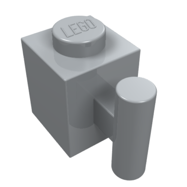 2921 - Brick, Modified 1 x 1 with Bar Handle