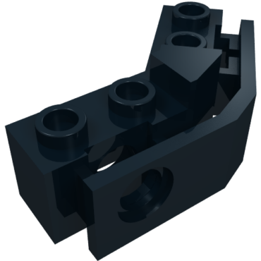 2991 - Technic, Brick 1 x 2 - 1 x 2 Angled with Bumper Holder