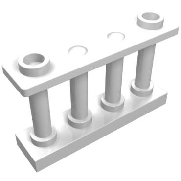 30055 - Fence 1 x 4 x 2 Spindled with 2 Studs