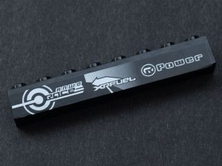 3008pb140 - Brick 1 x 8 with 'ANWO RACE', 'XRFUEL' and 'Power' on Black Background Pattern (Sticker) - Set 8134