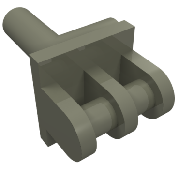 30198 - Minifigure, Utensil Grab Jaw Holder with Handle