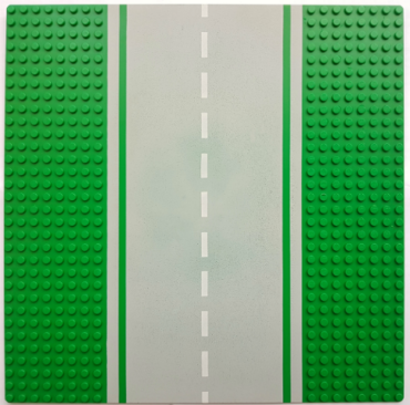 30279pb02 - Baseplate, Road 32 x 32 8-Stud Straight with Road Pattern