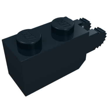 30365 - Hinge Brick 1 x 2 Locking with 2 Fingers Vertical End, 9 Teeth