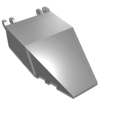 30372 - Windscreen 7 x 4 x 1 2/3 with Locking Dual 2 Fingers, 9 Teeth